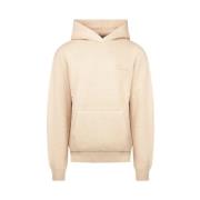 Gebreide hoodie met ribboord Garment Workshop , Beige , Heren