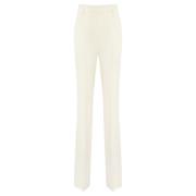 Hoge Taille Wijde Broek in Cady Max Mara Studio , Beige , Dames