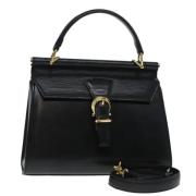 Pre-owned Leather handbags Valentino Vintage , Black , Dames