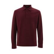 Bordeaux Katoenen Poloshirt Corneliani , Brown , Heren