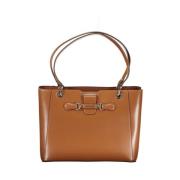 Bruine Polyethyleen Handtas Guess , Brown , Dames