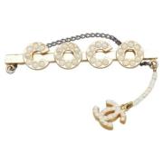 Pre-owned Metal chanel-jewelry Chanel Vintage , Yellow , Dames