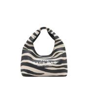 Zebra Leren Sack Tas met Pouch Marc Jacobs , Multicolor , Dames