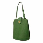 Pre-owned Fabric louis-vuitton-bags Louis Vuitton Vintage , Green , Da...