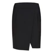 Zwarte Asymmetrische Rok Dondup , Black , Dames