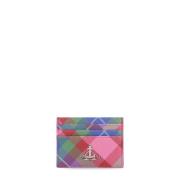 Multicolor Kaarthouder met Candy Tartan Patroon Vivienne Westwood , Mu...