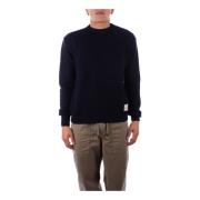 Blauwe Logo Front Sweater Costume National , Blue , Heren