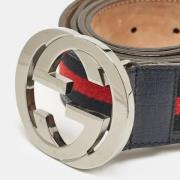 Pre-owned Canvas belts Gucci Vintage , Black , Heren