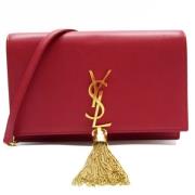 Pre-owned Leather shoulder-bags Yves Saint Laurent Vintage , Red , Dam...