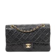 Pre-owned Leather chanel-bags Chanel Vintage , Black , Dames