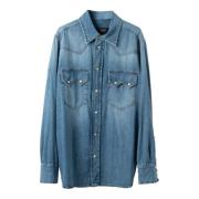 Luxe Denim Overhemd Seafarer , Blue , Heren