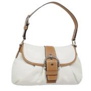 Pre-owned Leather handbags Coach Pre-owned , White , Dames