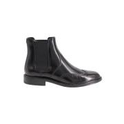 Pre-owned Leather boots Yves Saint Laurent Vintage , Black , Heren