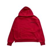 Geborduurde Hoodie in Chili Pepper Garment Workshop , Red , Heren