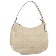 Pre-owned Canvas shoulder-bags Coach Pre-owned , Beige , Dames