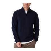 Blauwe Half Zip Sweater Kamark The GoodPeople , Blue , Heren