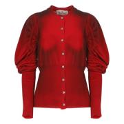 Rode wollen vest met Orb-logo Vivienne Westwood , Red , Dames