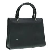 Pre-owned Leather handbags Gucci Vintage , Black , Dames