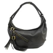 Pre-owned Leather shoulder-bags Salvatore Ferragamo Pre-owned , Black ...