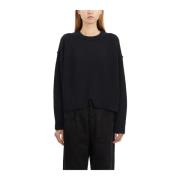 Cashmere en wol Boxy Sweater Isabel Benenato , Black , Dames