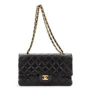 Pre-owned Leather chanel-bags Chanel Vintage , Black , Dames