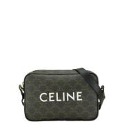 Pre-owned Leather shoulder-bags Celine Vintage , Black , Dames