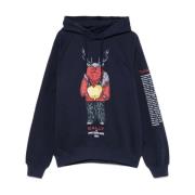 Bosmasker Print Hoodie Bally , Blue , Heren