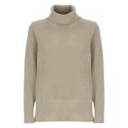 Velvet High Neck Sweater Grijs RRD , Gray , Dames