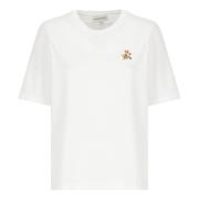 Witte Speedy Fox T-shirt voor vrouwen Maison Kitsuné , White , Dames