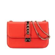 Pre-owned Leather shoulder-bags Valentino Vintage , Red , Dames