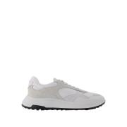 Witte Leren Hyperlight Sneakers met H Uitsnede Hogan , White , Heren