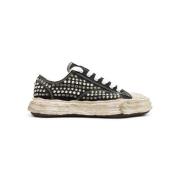 Studded Canvas Low-Top Sneaker in Zwart Mihara Yasuhiro , Black , Here...