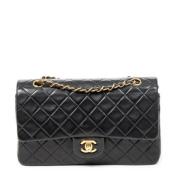 Pre-owned Leather chanel-bags Chanel Vintage , Black , Dames