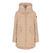 Beige Gewatteerde Gewatteerde Donsjas Vrouw Peuterey , Beige , Dames