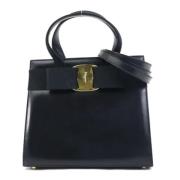 Pre-owned Leather handbags Salvatore Ferragamo Pre-owned , Black , Dam...