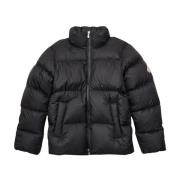 Zwarte Pufferjas met Ripstop Stof Pyrenex , Black , Heren