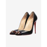 Pre-owned Leather heels Christian Louboutin Pre-owned , Black , Dames