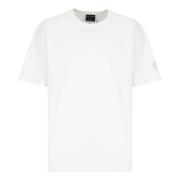 Wit Katoenen T-shirt met Logopatch Canada Goose , White , Heren