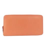 Pre-owned Leather wallets Hermès Vintage , Pink , Dames