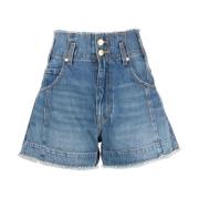 Blauwe Katoenen Casual Shorts Ulla Johnson , Blue , Dames