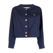 Blauwe Casual Blazer Jas See by Chloé , Blue , Dames