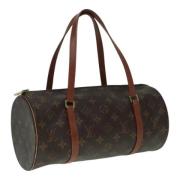 Pre-owned Canvas handbags Louis Vuitton Vintage , Brown , Dames