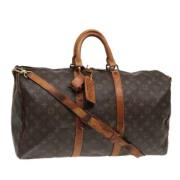 Pre-owned Canvas travel-bags Louis Vuitton Vintage , Brown , Dames