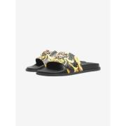 Pre-owned Leather sandals Versace Pre-owned , Black , Heren