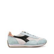 Panel Sneakers Beige Blauw Ontwerp Diadora , Multicolor , Heren