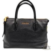 Pre-owned Leather handbags Miu Miu Pre-owned , Black , Dames