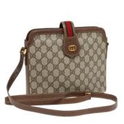 Pre-owned Leather gucci-bags Gucci Vintage , Beige , Dames