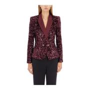 Geborduurd Paillettenjasje Elisabetta Franchi , Red , Dames