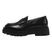 Zwarte Leren Slof Geborsteld Model Copenhagen Shoes , Black , Dames