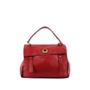 Pre-owned Leather handbags Saint Laurent Vintage , Red , Dames